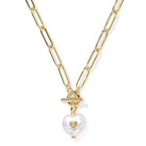 Gold Heart Pendant Necklace